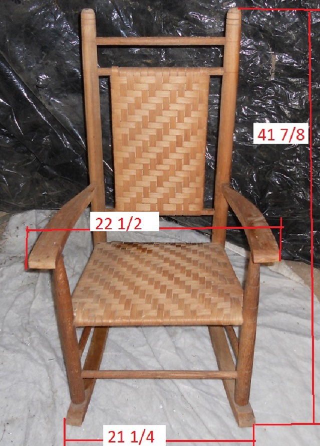 Antique all Natural Wicker Rocker Hardly