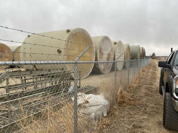 Fiberglass tanks for liquid fertilizer 