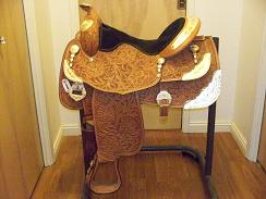 Beautifful Show Saddle  Rubys and Silver