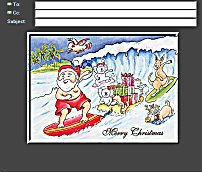 Aussie Santa Surf